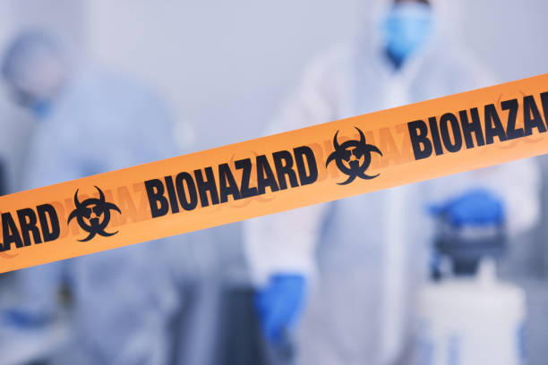 Professional Biohazard Cleanup technician working in Baldwin, NY